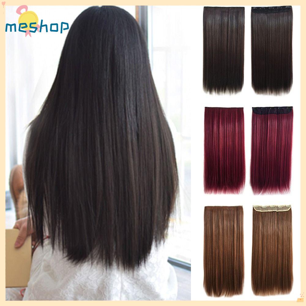 ME Bộ Tóc Giả Thẳng Dài Bằng Sợi Tổng Hợp Thời Trang