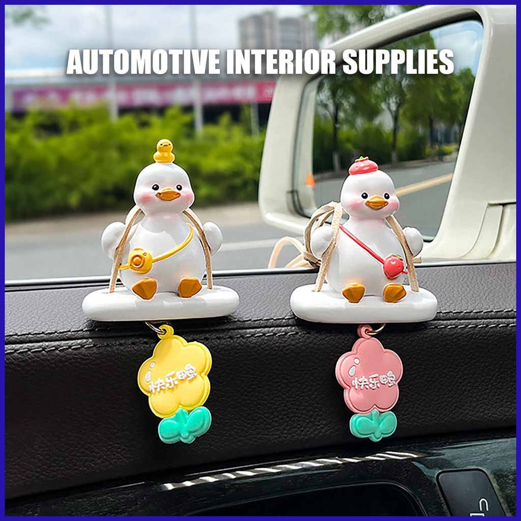Búp Bê Vịt Xoay Sáng Tạo Dễ Thương Treo Trang Trí Nội Thất Xe Hơi