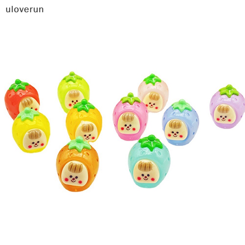 Bộ 2 Đồ trang trí Trái Dâu Phát Sáng Dùng Trang Trí Tiểu Cảnh