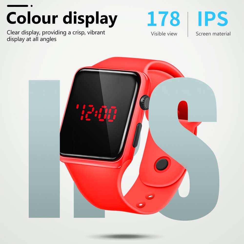 Đồng Hồ Điện Tử Thông Minh Dây Silicone Cho Bé