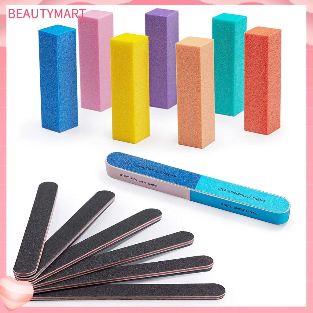 Bộ 14 Cây Dũa Móng Tay Nhiều Màu Sắc Chuyên Dụng Cho Salon