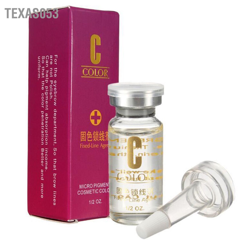 Texas053 Chất cố định sắc tố Microblading Ngăn ngừa phai màu Mực xăm lỏng khóa cho lông mày Môi