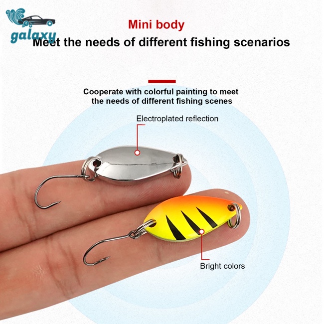 Set 12 Mồi Giả Nhử Cá Bằng Kim Loại Nhiều Màu Sắc Kèm Hộp Đựng