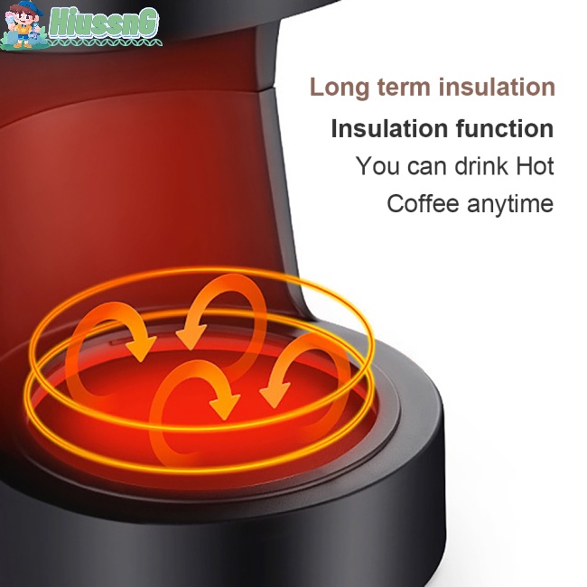 Máy Pha Cà Phê Espresso 6 Ngăn Công Suất Cao 600w