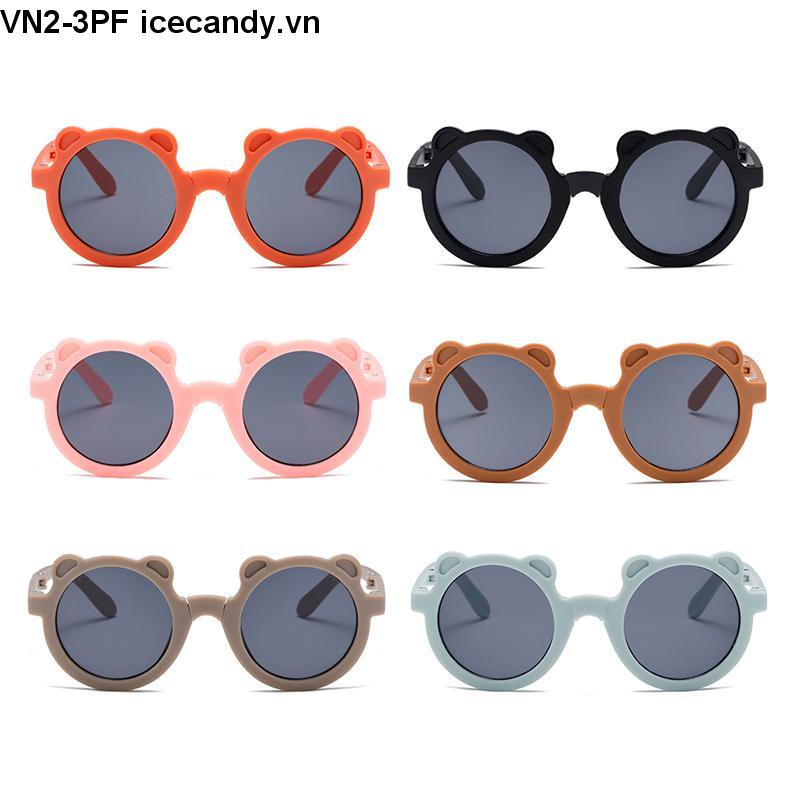 Kính mát trang trí chống tia UV hình gấu, đạo cụ chụp ảnh cho bé trai và bé gái đủ màu mã Y1601