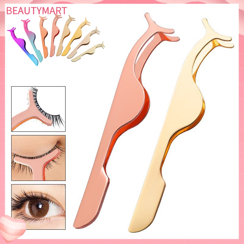 Nhíp Gắn Lông Mi Giả Cong Bằng Thép Không Gỉ Độ Chính Xác Cao Đa Năng