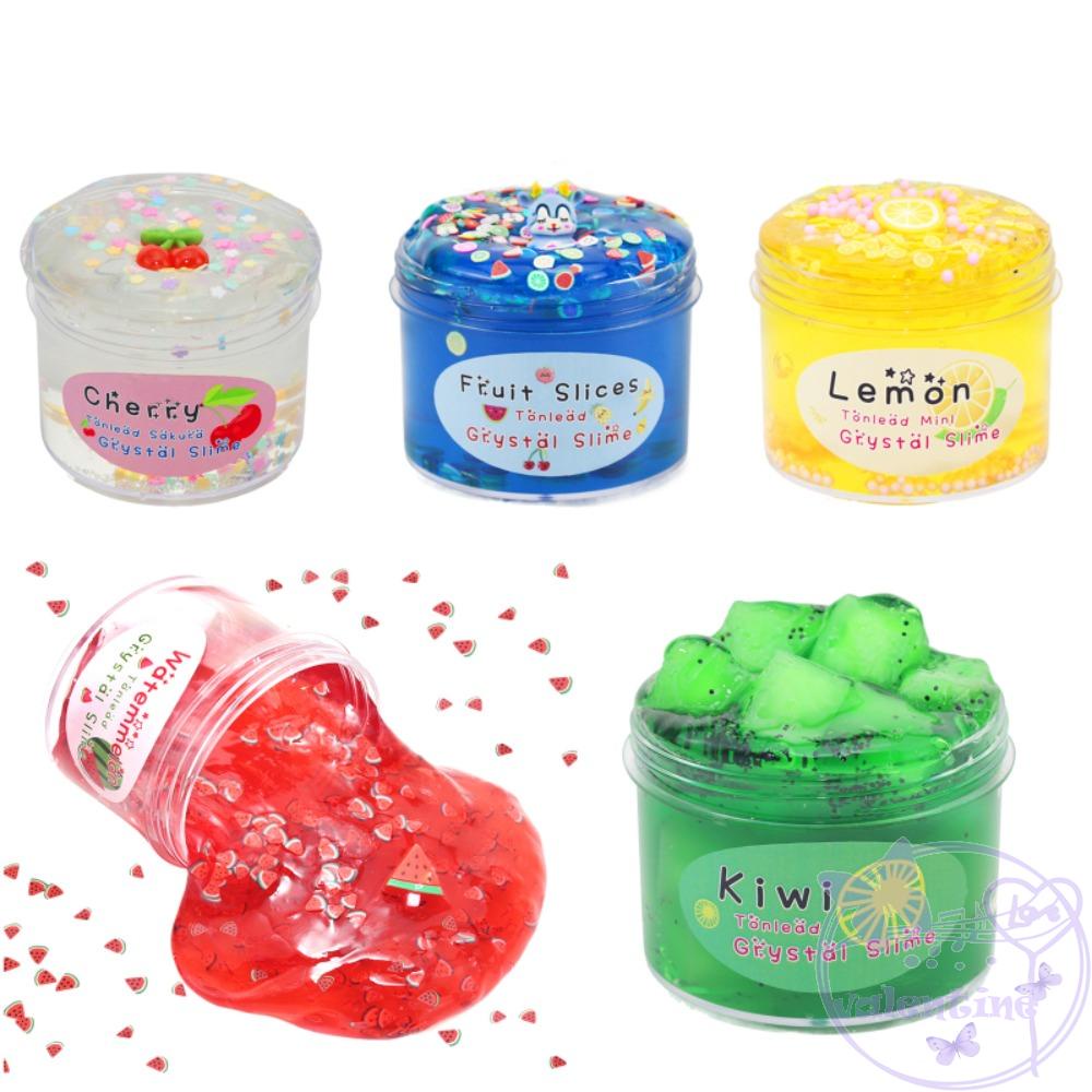 Bộ Đồ Chơi Đất Sét Dẻo Trong Suốt 70ml Màu Sắc Cầu Vồng Chống Dính Độc Đáo DIY