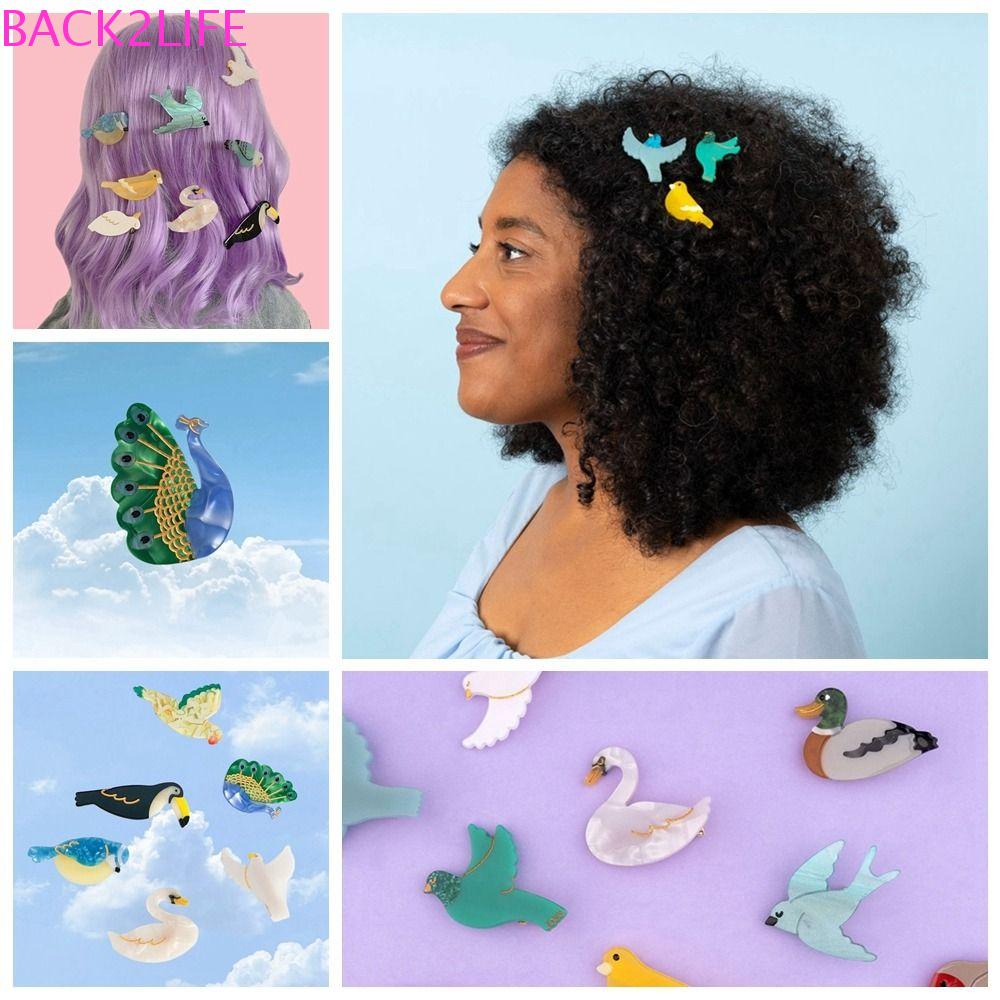 BACK2LIFE Kẹp Tóc Hình Chim Bồ Câu Dễ Thương Cho Nữ