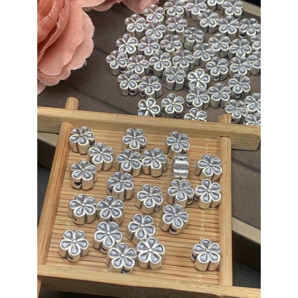 GIÁ SỈ  [BẠC] Charm bạc 3D bông hoa - PH806 [Hàng loại 1 - SIÊU ĐẸP]