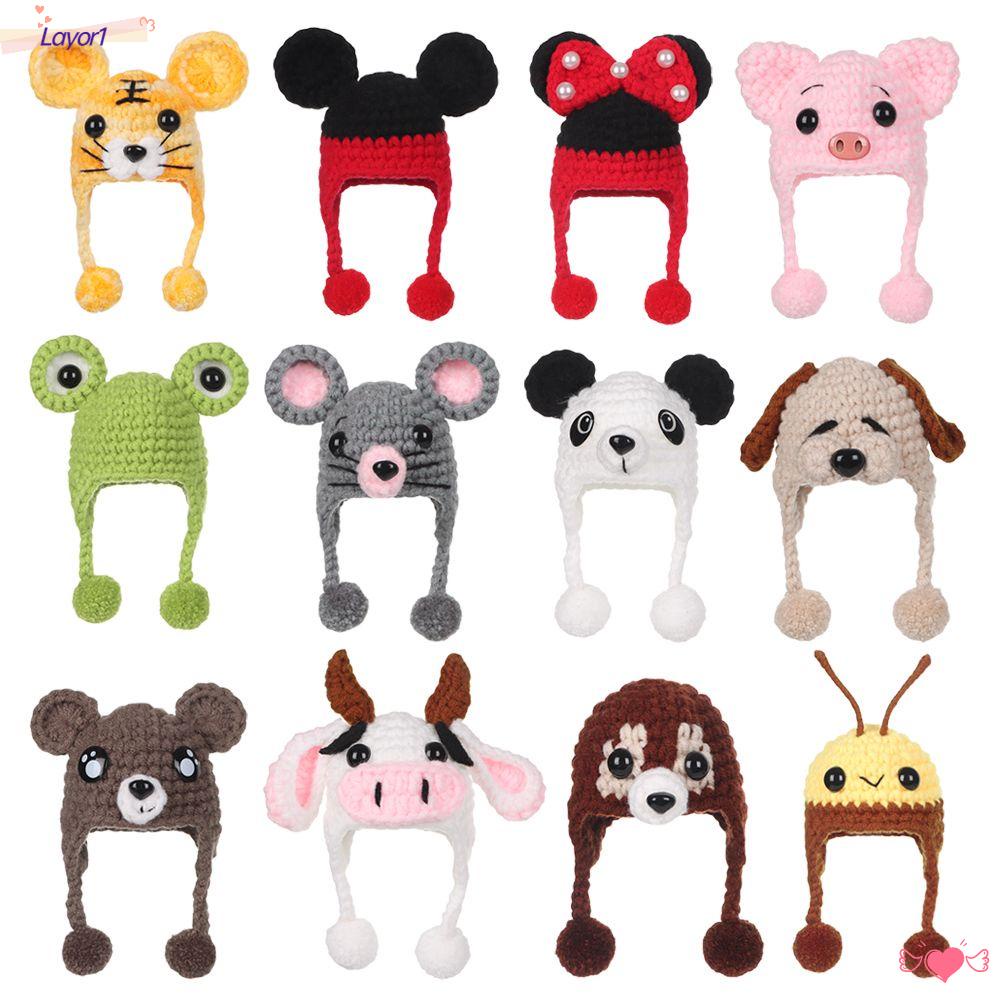 LAYOR1 Nón Len Thời Trang Cho Búp Bê 12~16cm
