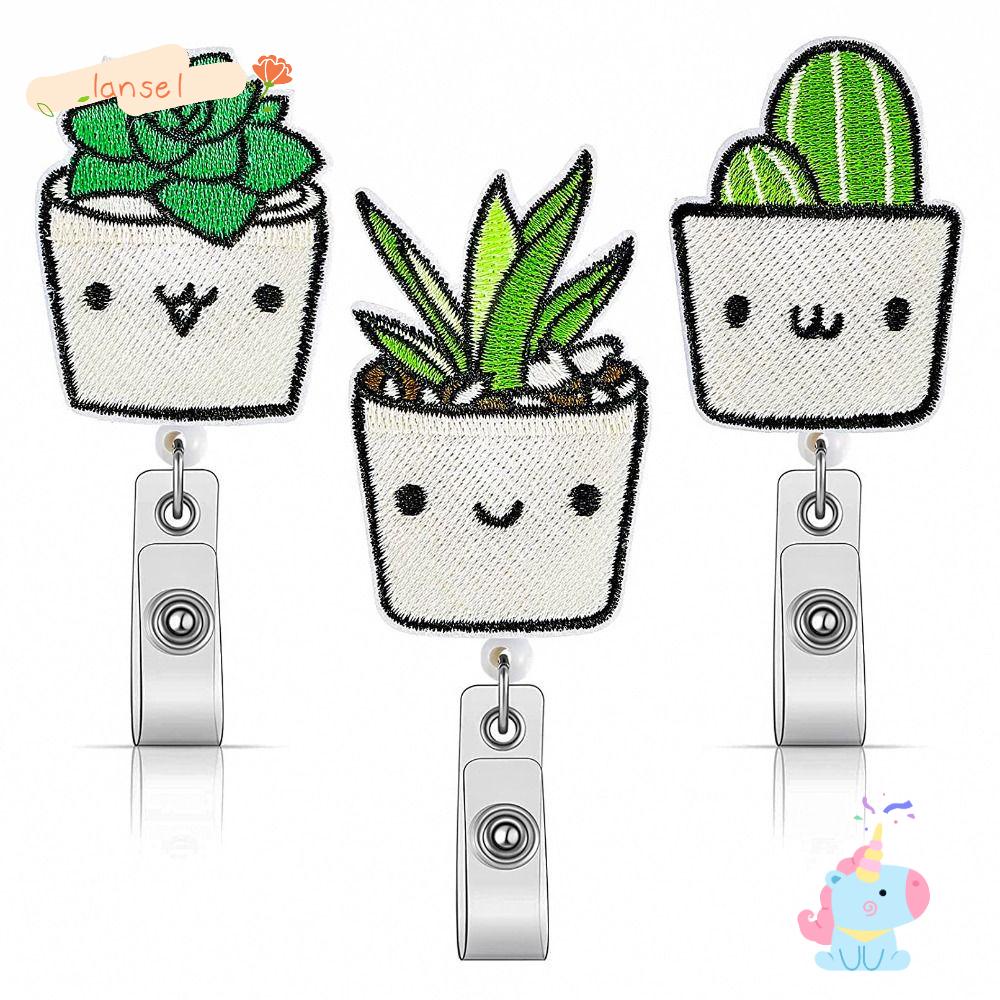 Set 3 Móc Khóa Có Thể Thu Gọn Họa Tiết Cây Cối Độc Đáo