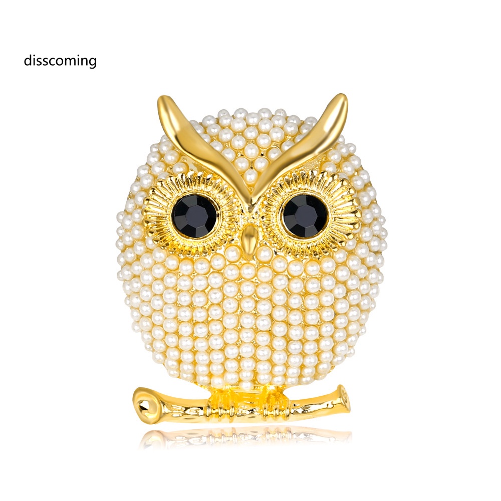 Đầm Nữ Kiểu Dáng Dễ Thương Xinh Xắn Hợp Thời Trang| Ghim Cài Áo Hình Cú Mèo Đính Ngọc Trai