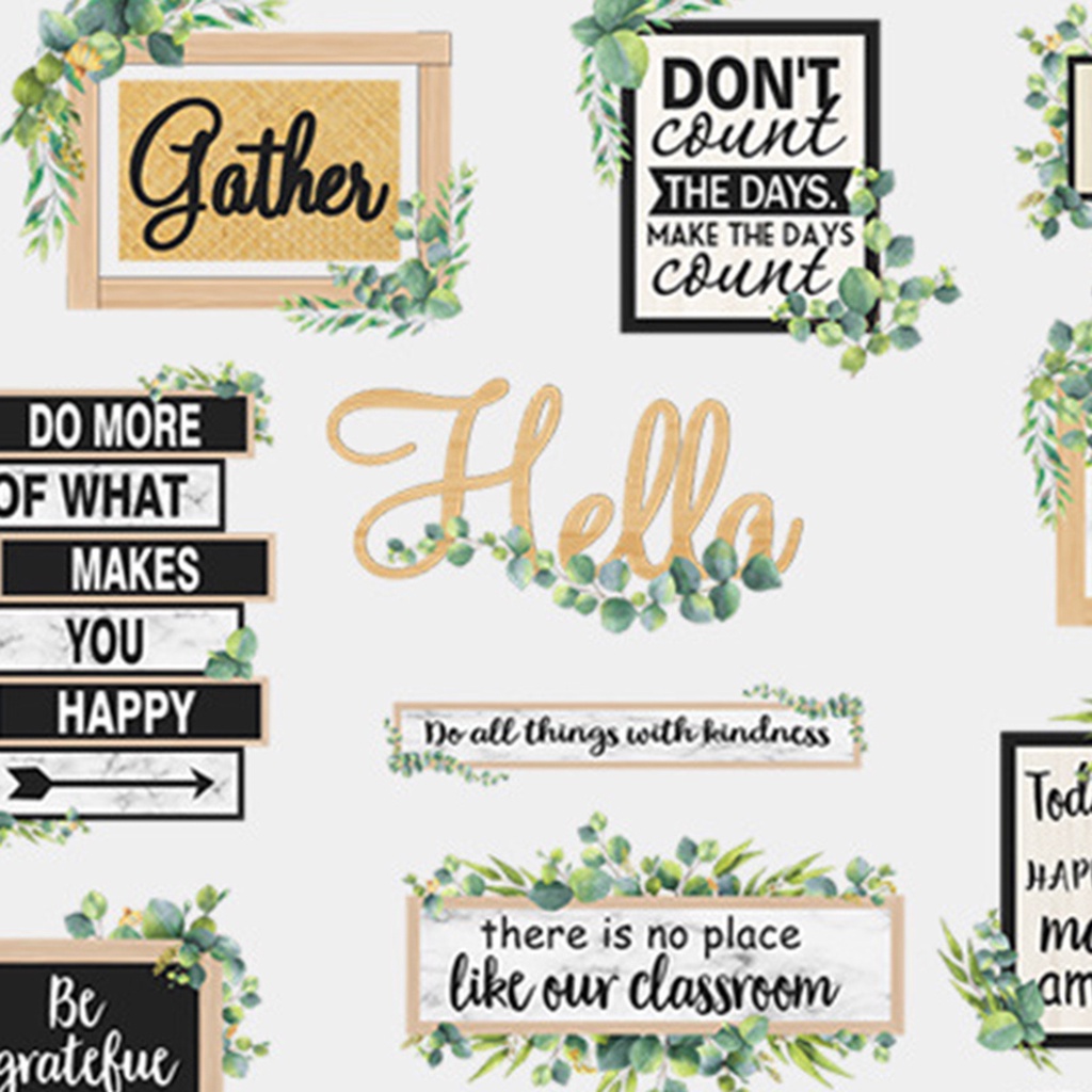 Set 4 Miếng Dán Tường Bằng PVC Chống Nước In Slogan Truyền Cảm Hứng Có Thể Tháo Gỡ Trang Trí Nhà Cửa