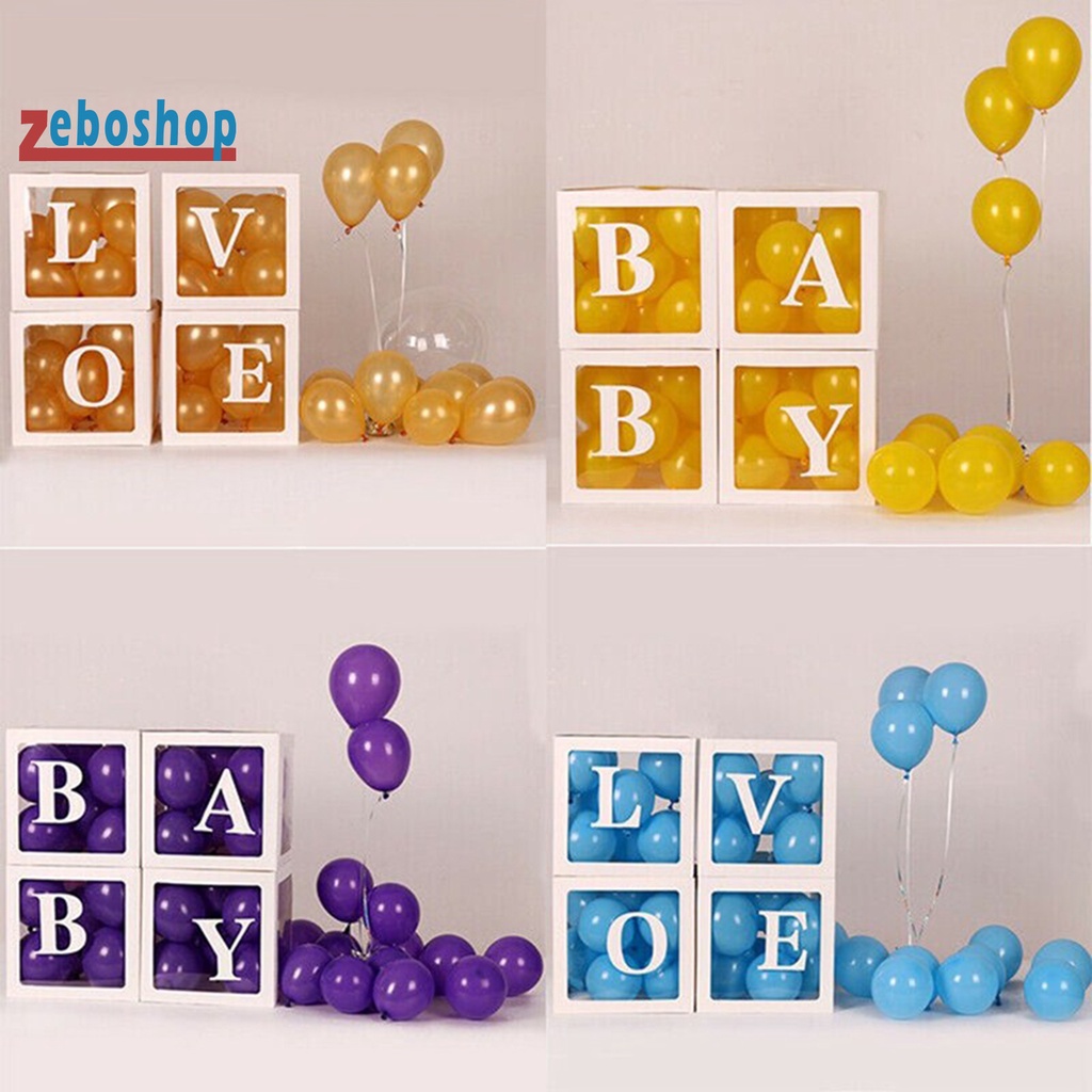 Set 10 Miếng Dán Tường Mini Bằng Nhựa Tự Dính Không Cặp In Chữ Dùng Trang Trí Tiệc DIY