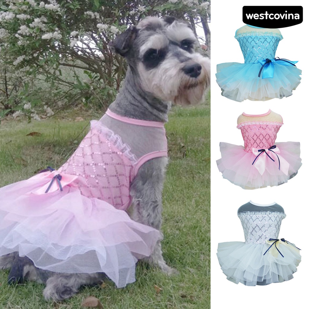 [COD]♞Đầm Không Phai Họa Tiết Chấm Bi Thắt Nơ Xinh Xắn Thoáng Khí Cho Cún Cưng