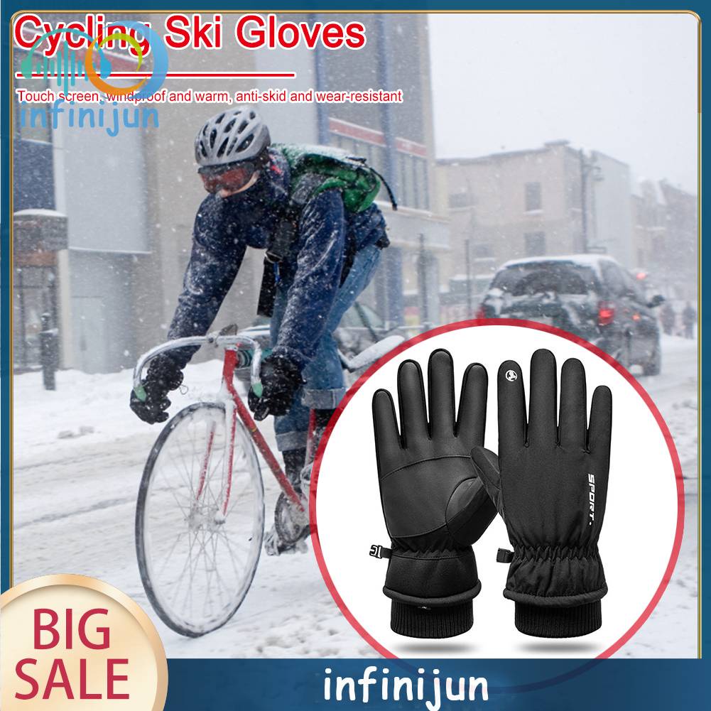 Găng Tay Trượt Tuyết Lái Xe Cảm Ứng Chống Thấm Nước