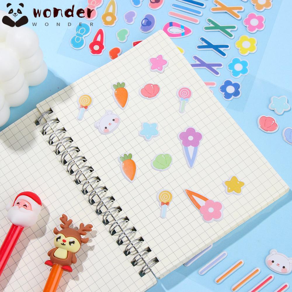WONDER Thẻ Sticker Dán Trang Trí Búp Bê DIY Chống Thấm Nước