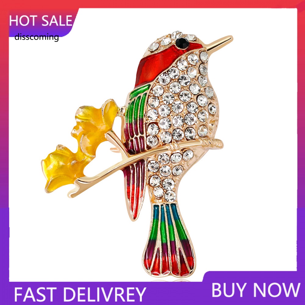 Đầm Nữ Kiểu Dáng Dễ Thương Xinh Xắn Hợp Thời Trang| Trâm Cài Áo Hình Chú Chim Nhiều Màu Sắc Dễ Thương