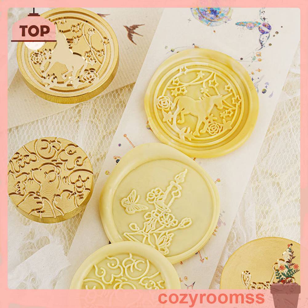 Con Dấu Đóng Sáp Đầu Đồng DIY Trang Trí Đám Cưới