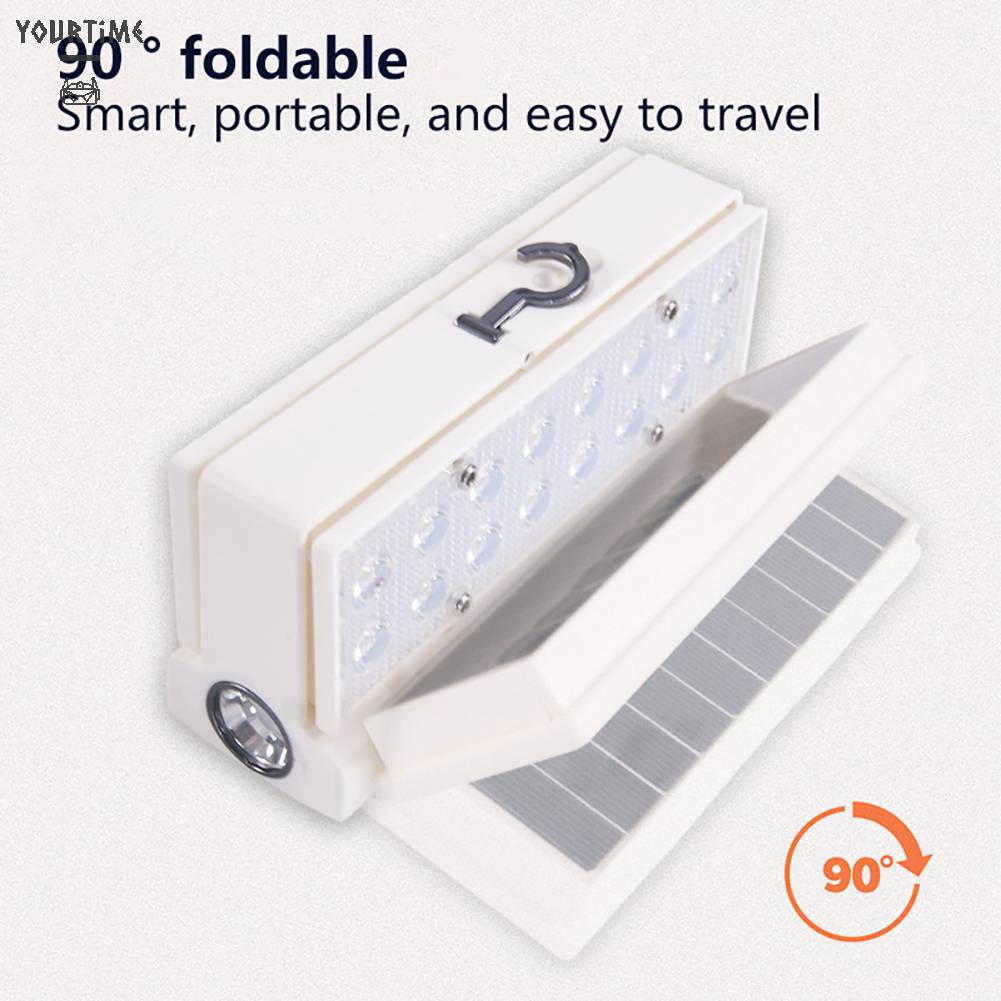 Đèn Cắm Trại Năng Lượng Mặt Trời Gấp Gọn Tiện Lợi 1500mAh