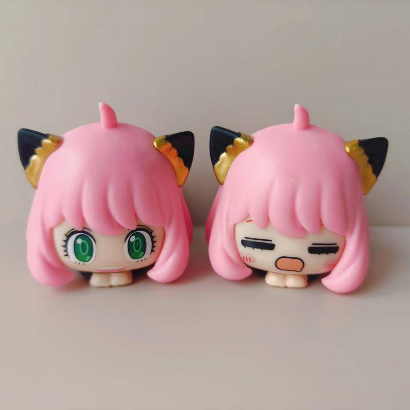 Set 6 Đồ trang trí Nhân Vật Phim Hoạt Hình Spy X Family Loid Forger Anya Forger Yor Forger Bằng Pvc Dễ Thương Trang Trí Bánh Kem