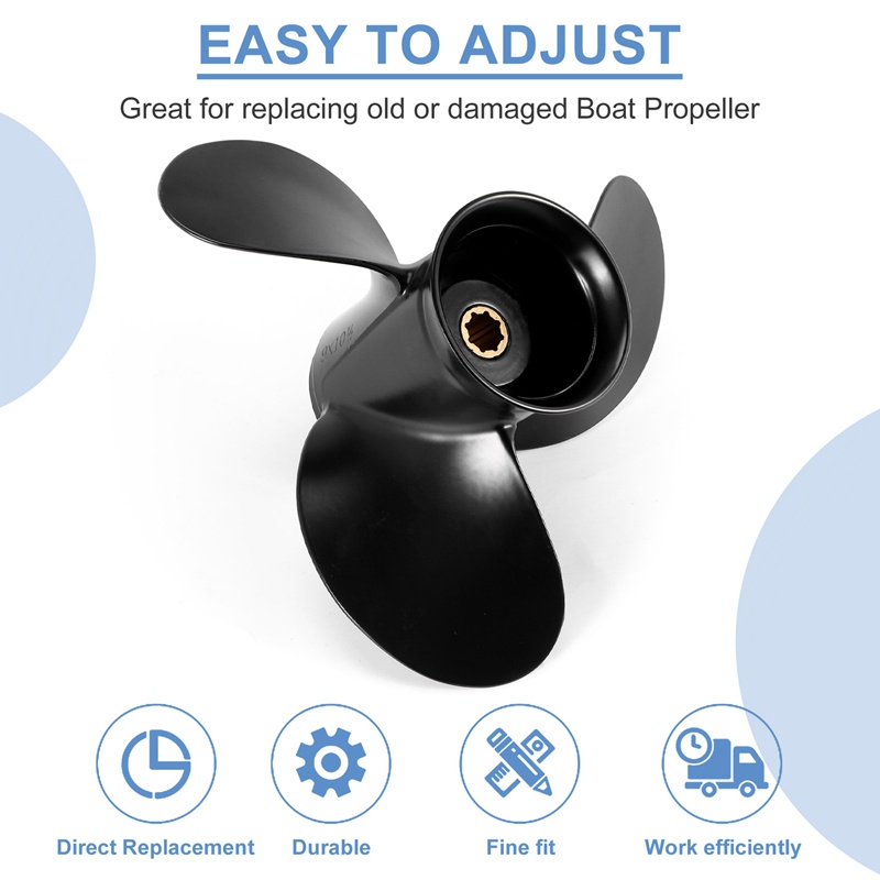 Cánh Quạt Nhôm 9X10 1 / 2 8 Cánh Quạt 3 Lưỡi Cho Mercury 6-15HP 48-828158Ốp Điện Thoại Thời Trang Cho A12 A12 A12