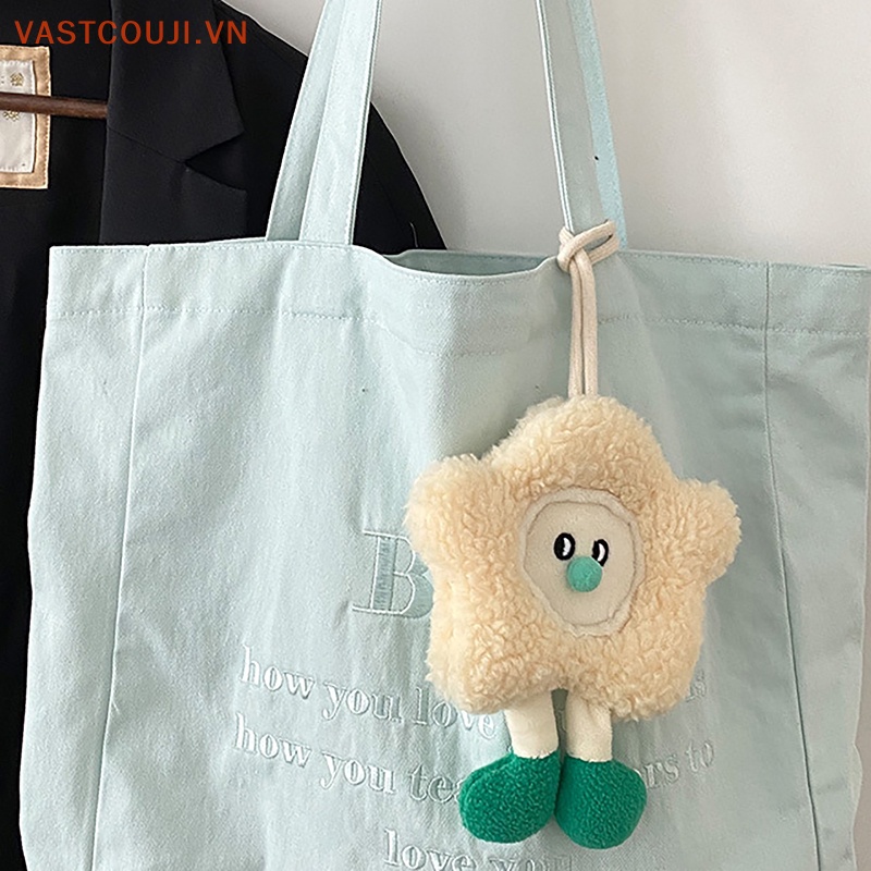 Móc Khóa Hình Búp Bê Nhồi Bông Mềm Mại Đáng Yêu