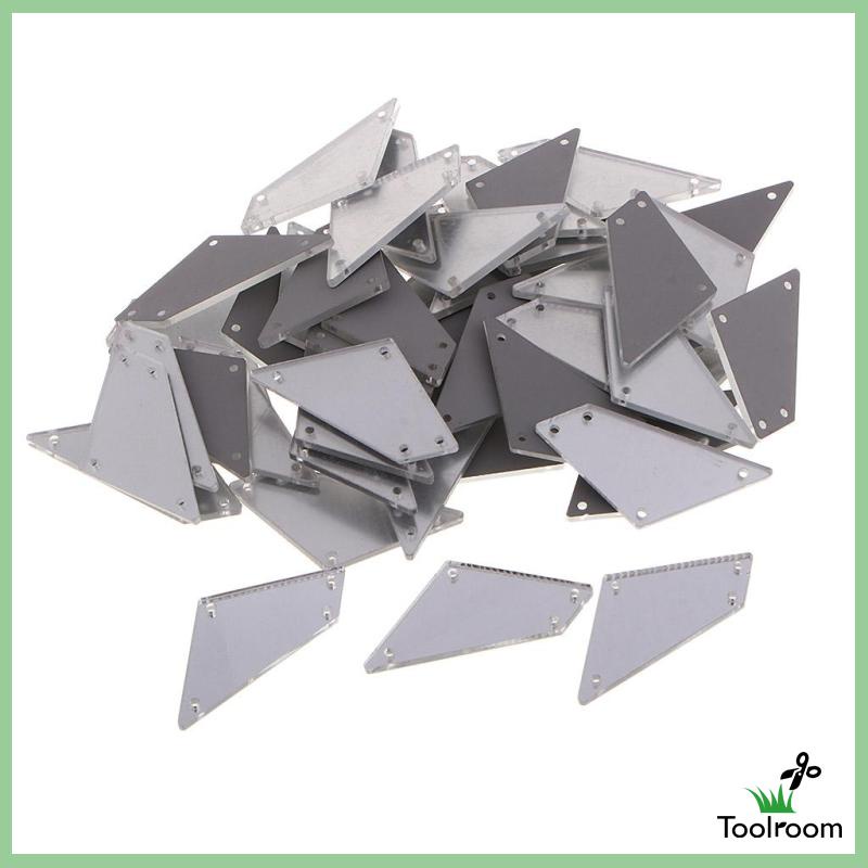 Bộ 50 Viên Đá Pha Lê Acrylic Dùng May Giày / Trang Trí Váy