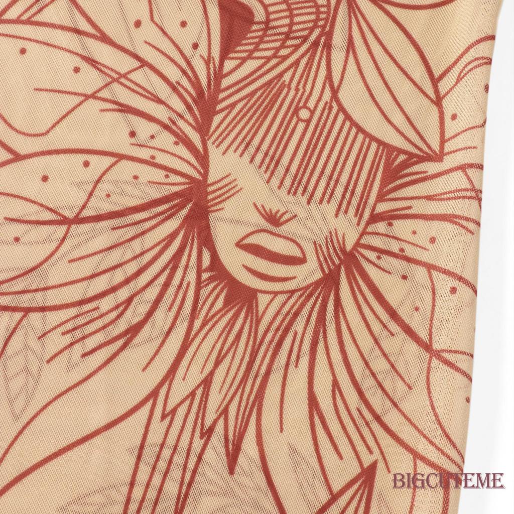 Đầm Dài Phối Lưới Xuyên Thấu Họa Tiết Hoa Thời Trang Mùa Hè Cho Nữ