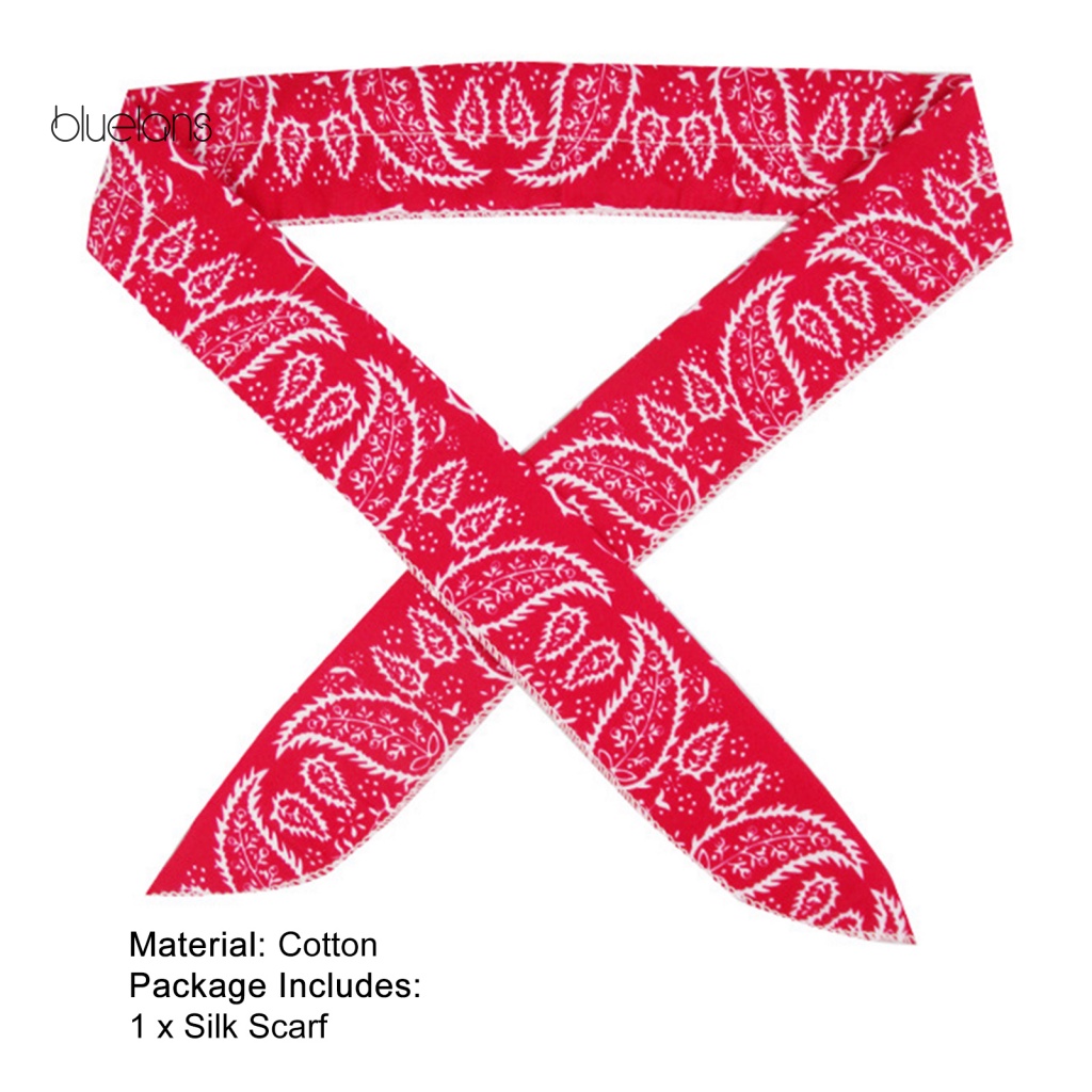 Khăn Choàng Cổ Dài Bằng Cotton In Họa Tiết Lá Cây Thời Trang