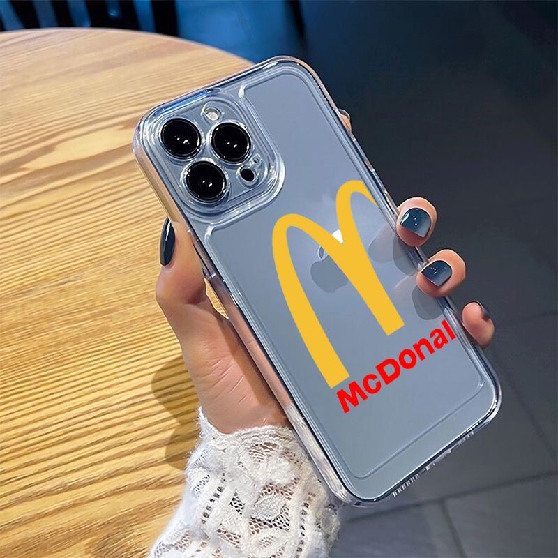 Ốp Điện Thoại Mềm Trong Suốt Chống Sốc Hình Mcdonald 'S M Kee 1378plusxrxiPhone14Pro 12 Apple 11 O46L