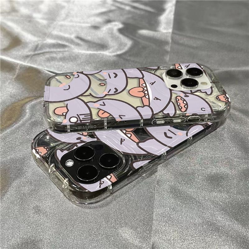 Plus Ốp Điện Thoại Mềm Trong Suốt Họa Tiết Cá Mập Dễ Thương Cho Iphone 13128xr 11 Grimace 14Promax 7