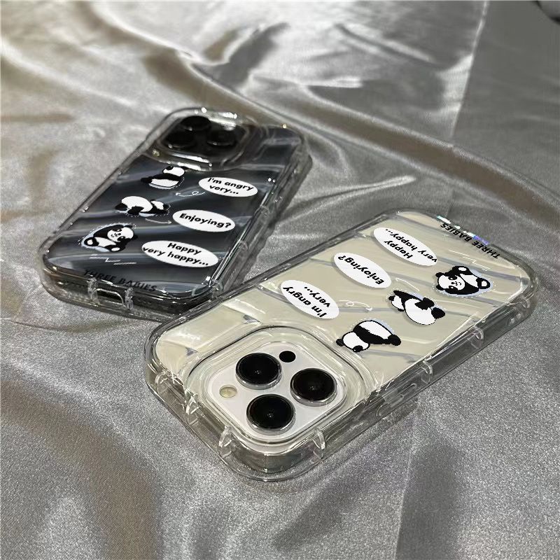 Ốp Điện Thoại Mềm Trong Suốt Hình Gấu Và Chữ Tiếng Anh Dễ Thương Cho iPhone14promax 1312 / 11 7 / 8plus xr / sins C4YA