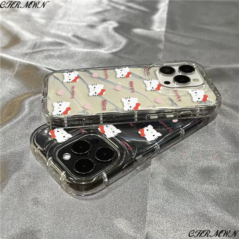 Ốp Điện Thoại Mềm Trong Suốt In Hình Mèo Kitty Dễ Thương Cho Iphone 11sins / plus8 71312iPhone14promaxxr 9933