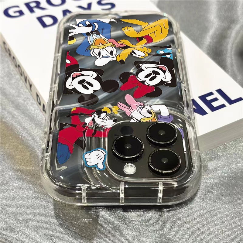 Ốp Điện Thoại Dẻo Trong Suốt Họa Tiết Hoạt Hình Mickey Dễ Thương Cho IphonexrPlus7 11iPhone14promax / 81312 Apple 6LNL
