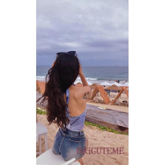 Áo Tank Top Hai Dây Hở Lưng In Họa Tiết Retro Thời Trang Mùa Hè Dành Cho Nữ