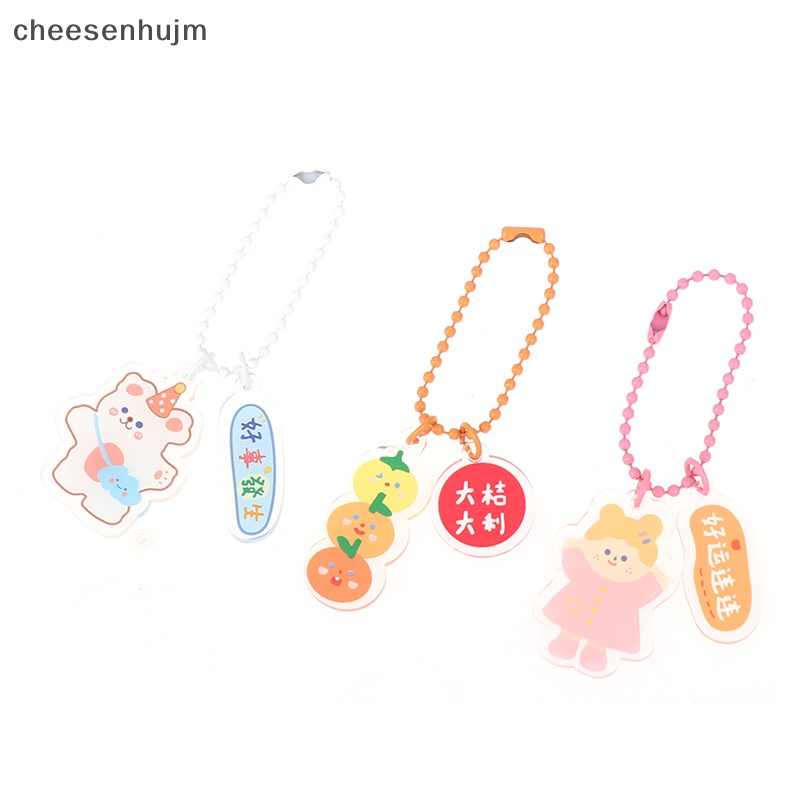 Móc Chìa Khóa Bằng Acrylic Trong Suốt Phong Cách Hàn Quốc Cho Nữ