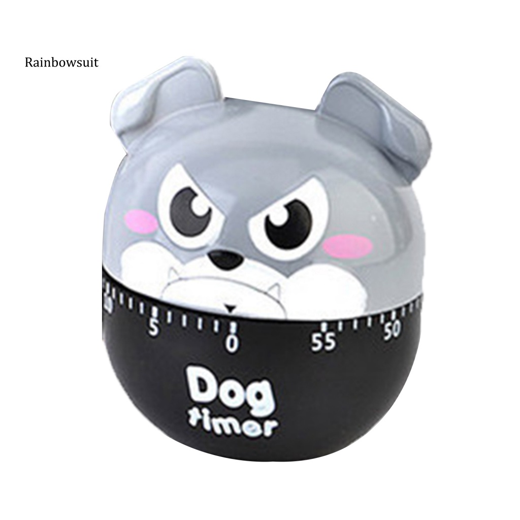 Đồng Hồ Hẹn Giờ Cơ Khí Không Cần Pin 60 Phút Hình Chú Chó Hoạt Hình Cho Nhà Bếp