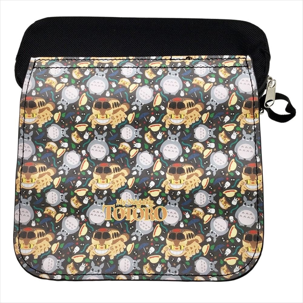 BERNARDO Bóp Viết Da PU Hai Lớp Có Khóa Kéo In Hình Totoro Stitch Dễ Thương