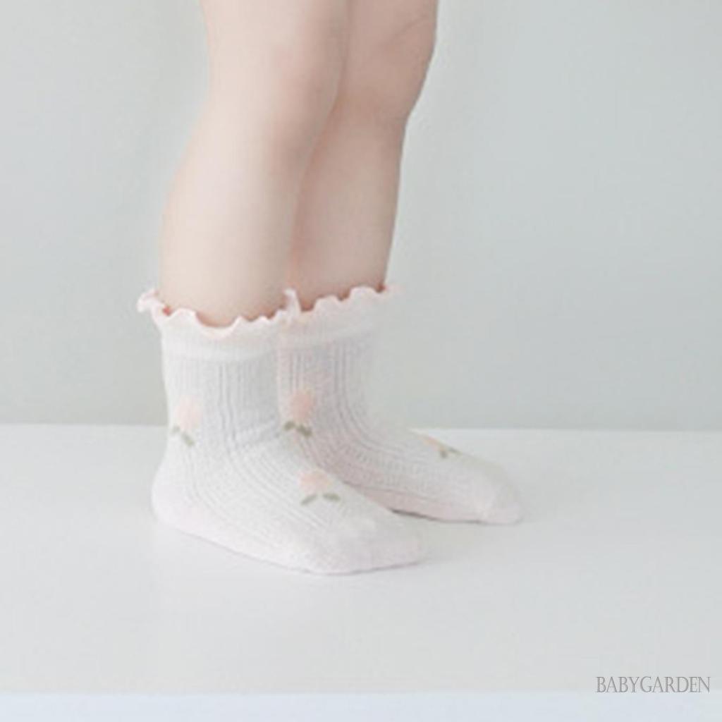 Vớ Lưới Chống Trượt In Họa Tiết Cherry Dễ Thương Thời Trang Mùa Hè Cho Bé Gái 0-5 Tuổi