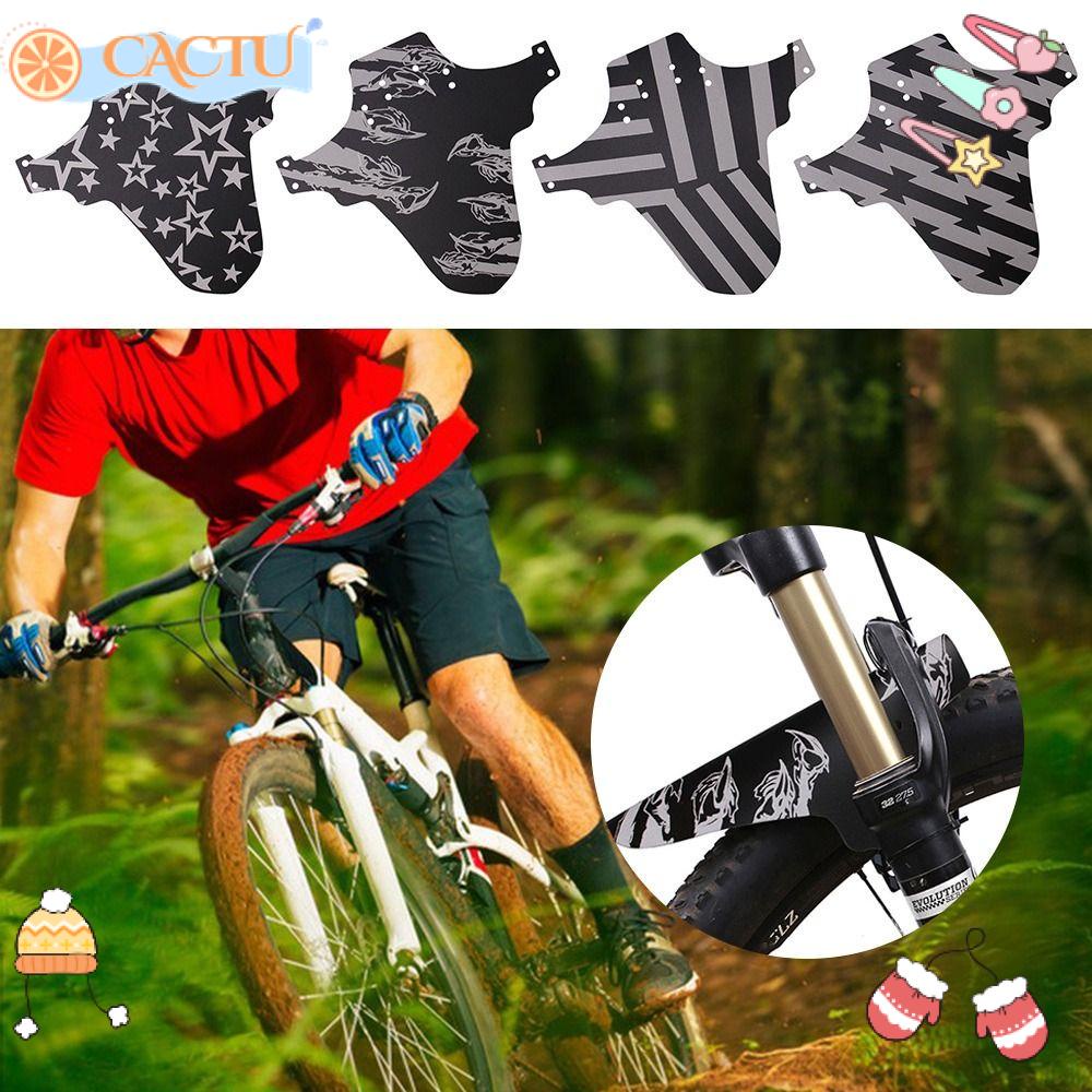 CACTU Tấm Chắn Bùn Phản Quang In Họa Tiết Đôi Cánh Độc Đáo Cho Xe Đạp