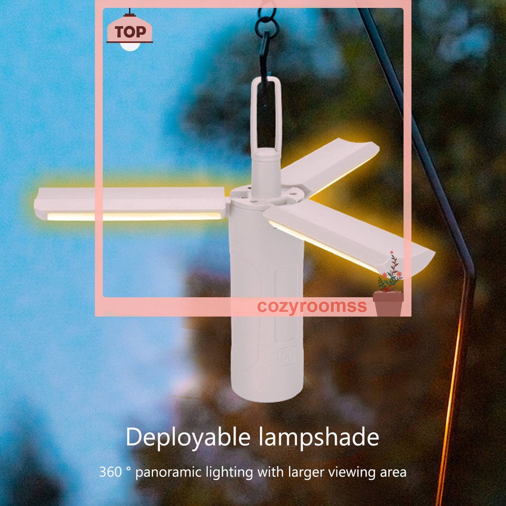 Đèn Cắm Trại 3 Chế Độ Sáng 30-720LM