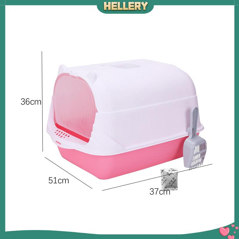 Hộp Nuôi Mèo Có Mũ Trùm Đầu Chống Văng Tiện Lợi