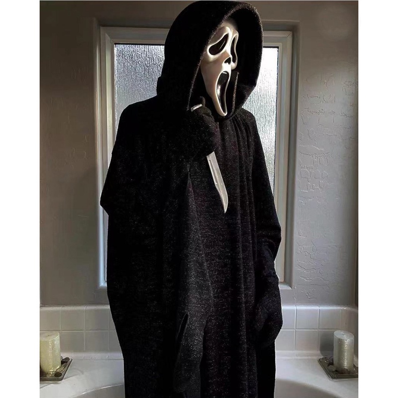 Hét Kinh Dị Mặt Nạ Trang Điểm Dự Tiệc Câu Lạc Bộ Khiêu Vũ Cosplay Ghostface La Hét Ma Mặt Nạ Hóa Trang Halloween Đạo Cụ Y