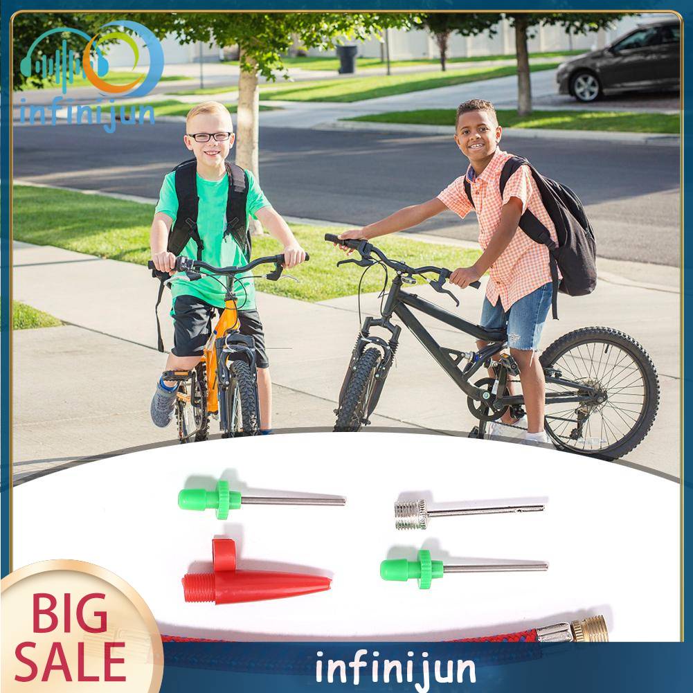 Set 5 Đầu Chuyển Đổi Ống Bơm Hơi Lốp Xe Đạp &amp; Bóng Rổ