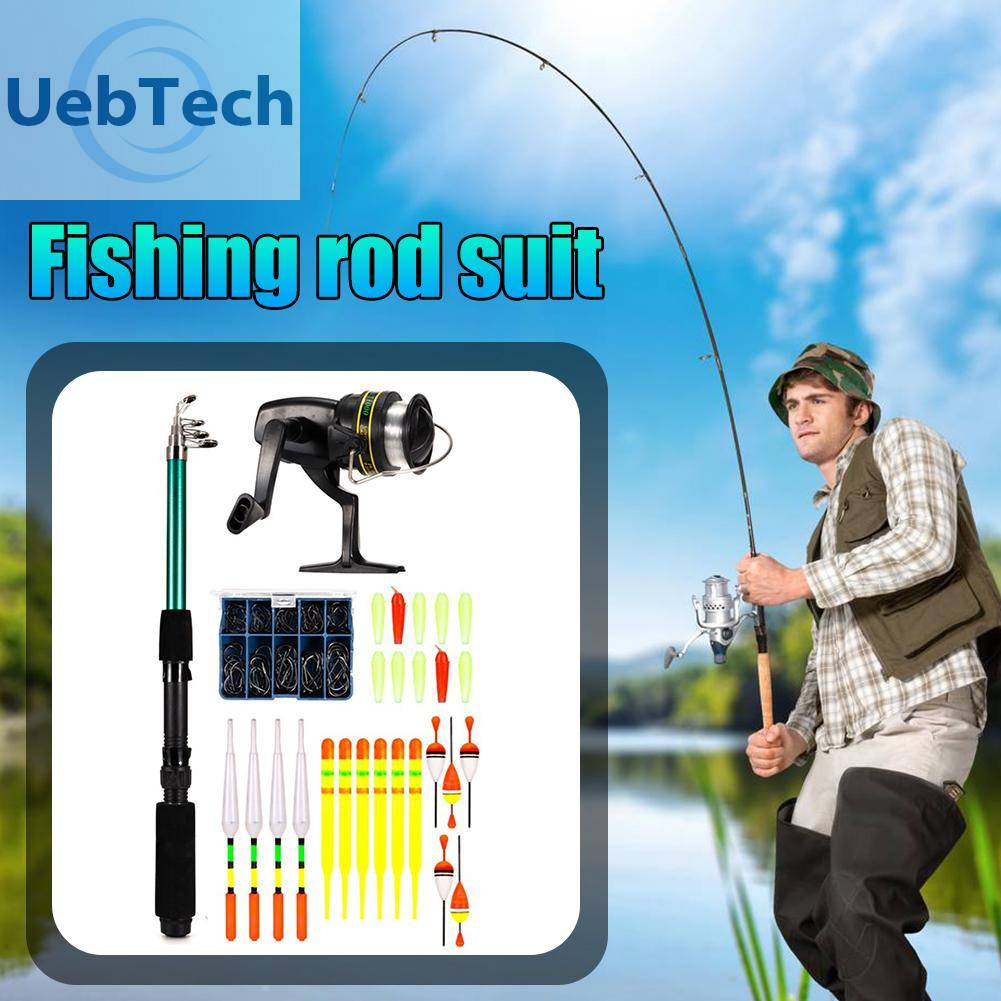 Bộ Cần Câu Cá 1.6m Có Thể Thu Gọn Tiện Dụng + Phụ Kiện Đi Kèm
