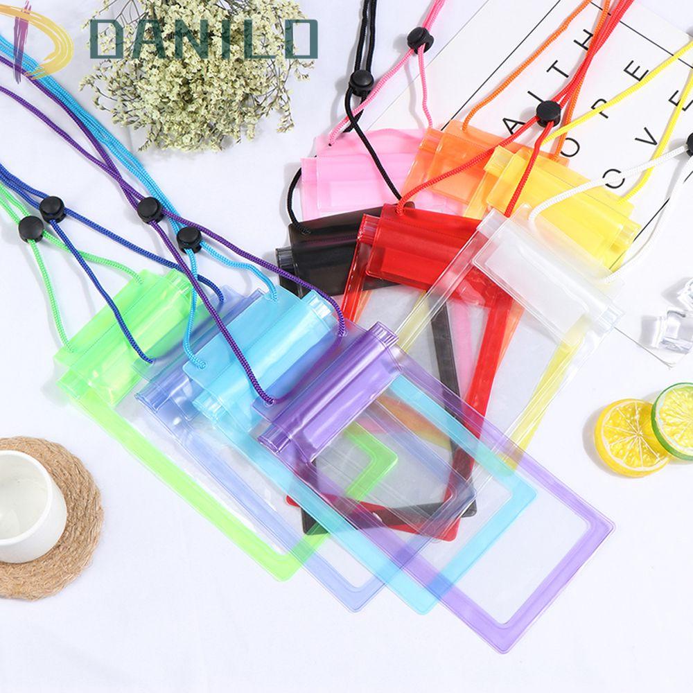 DANILO Túi Đựng Điện Thoại Di Động Bằng PVC Trong Suốt Chống Thấm Nước Đeo Cổ Thông Dụng Khi Đi Bơi