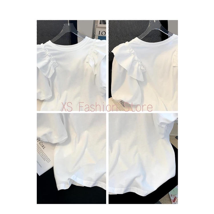 Áo Thun cotton Tay Ngắn Dáng Rộng Phù Hợp Cho Nữ