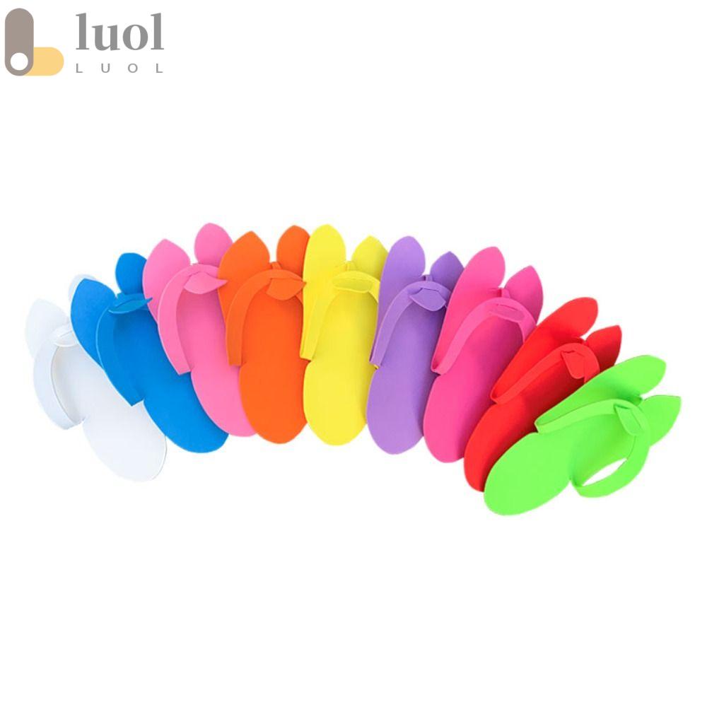 Luol 12 Đôi Dép Xỏ Ngón Xốp EVA Màu Sắc Ngẫu Nhiên Dùng Một Lần Cho Khách Sạn