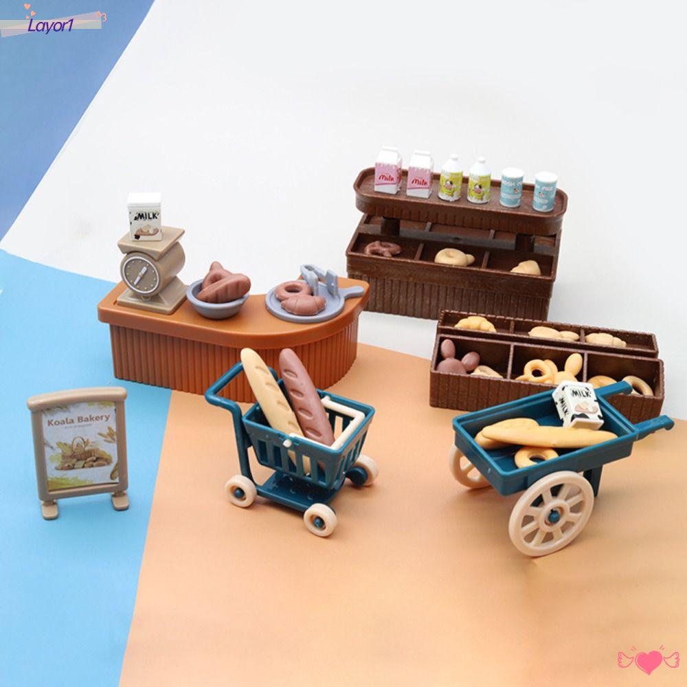 LAYOR1 1 Bộ Bánh Ngọt Mini Trang Trí Nhà Búp Bê